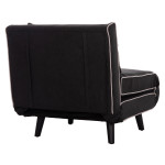 ΠΟΛΥΘΡΟΝΑ ΚΡΕΒΑΤΙ BRAXTON HM8425.03 ΜΑΥΡΟ ΥΦΑΣΜΑ 78x88x78Υεκ.