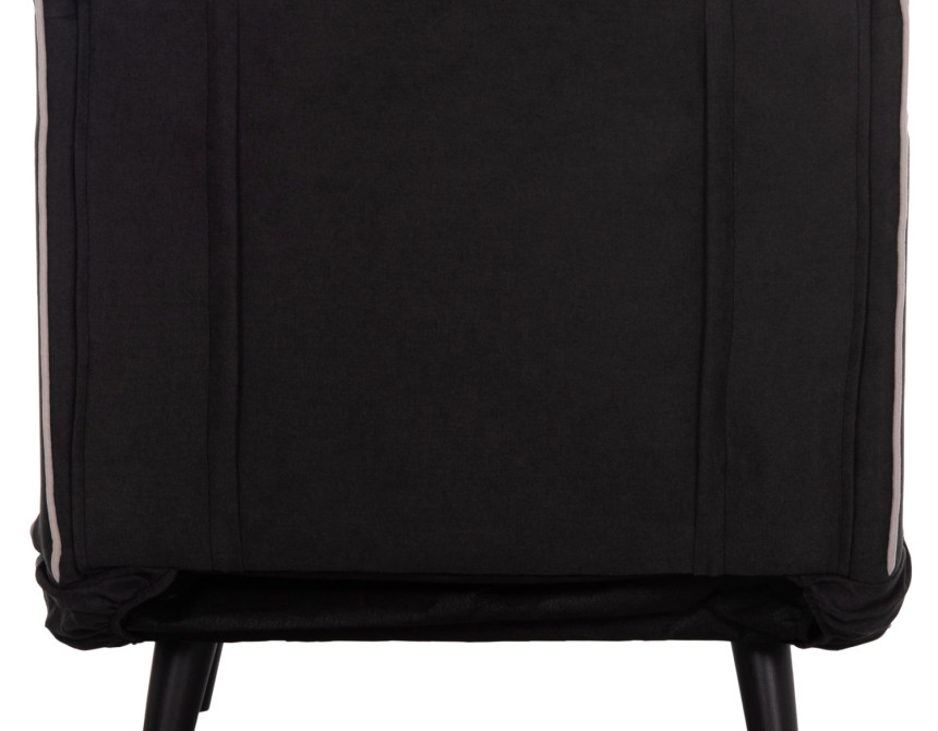 ΠΟΛΥΘΡΟΝΑ ΚΡΕΒΑΤΙ BRAXTON HM8425.03 ΜΑΥΡΟ ΥΦΑΣΜΑ 78x88x78Υεκ.