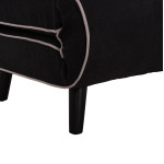 ΠΟΛΥΘΡΟΝΑ ΚΡΕΒΑΤΙ BRAXTON HM8425.03 ΜΑΥΡΟ ΥΦΑΣΜΑ 78x88x78Υεκ.
