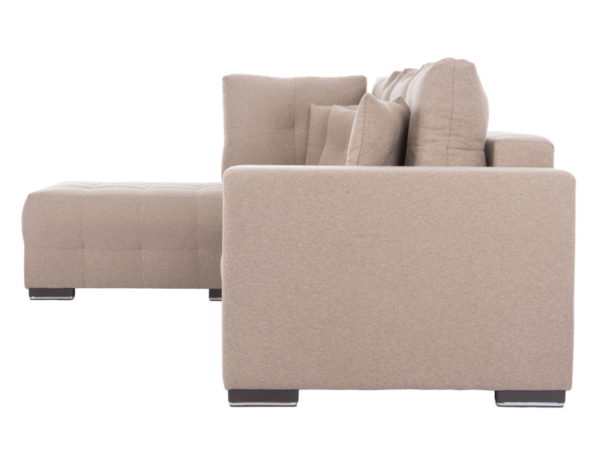ΓΩΝΙΑΚΟΣ ΚΑΝΑΠΕΣ-ΚΡΕΒΑΤΙ ΜΕ ΑΠΟΘ.ΧΩΡΟ TRENDSTON HM3302.03L ΜΠΕΖ ΥΦΑΣΜΑ 298x177x95Υεκ