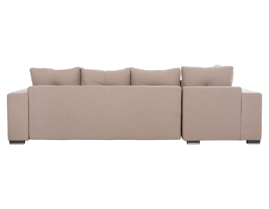 ΓΩΝΙΑΚΟΣ ΚΑΝΑΠΕΣ-ΚΡΕΒΑΤΙ ΜΕ ΑΠΟΘ.ΧΩΡΟ TRENDSTON HM3302.03L ΜΠΕΖ ΥΦΑΣΜΑ 298x177x95Υεκ