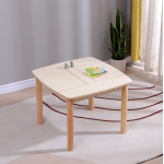 ΤΡΑΠΕΖΑΚΙ ΠΑΙΔΙΚΟ ΜΕ ΑΠΟΘ.ΧΩΡΟΥΣ RICKI HM18339.01 MDF & ΣΥΜΗΔΑ ΣΕ ΦΥΣΙΚΟ 65x65x47Υεκ