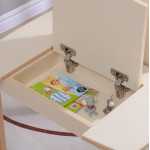 ΤΡΑΠΕΖΑΚΙ ΠΑΙΔΙΚΟ ΜΕ ΑΠΟΘ.ΧΩΡΟΥΣ RICKI HM18339.01 MDF & ΣΥΜΗΔΑ ΣΕ ΦΥΣΙΚΟ 65x65x47Υεκ