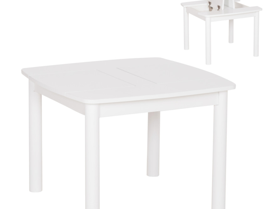 ΤΡΑΠΕΖΑΚΙ ΠΑΙΔΙΚΟ ΜΕ ΑΠΟΘ.ΧΩΡΟΥΣ RICKI HM18339.03 MDF & ΣΥΜΗΔΑ ΣΕ ΛΕΥΚΟ 65x65x47Υεκ