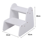 ΠΑΙΔΙΚΗ ΣΚΑΛΑ/ΣΚΑΜΠΟ RICKI HM18340.03 MDF & ΚΟΝΤΡΑΠΛΑΚΕ ΛΕΥΚΟ 33x43.5x40.5Υεκ