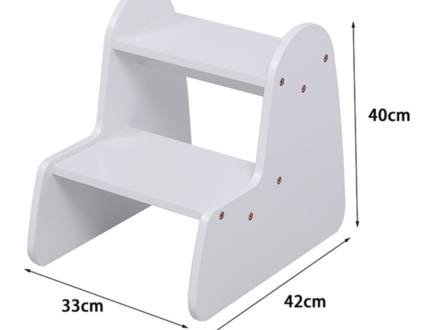 ΠΑΙΔΙΚΗ ΣΚΑΛΑ/ΣΚΑΜΠΟ RICKI HM18340.03 MDF & ΚΟΝΤΡΑΠΛΑΚΕ ΛΕΥΚΟ 33x43.5x40.5Υεκ