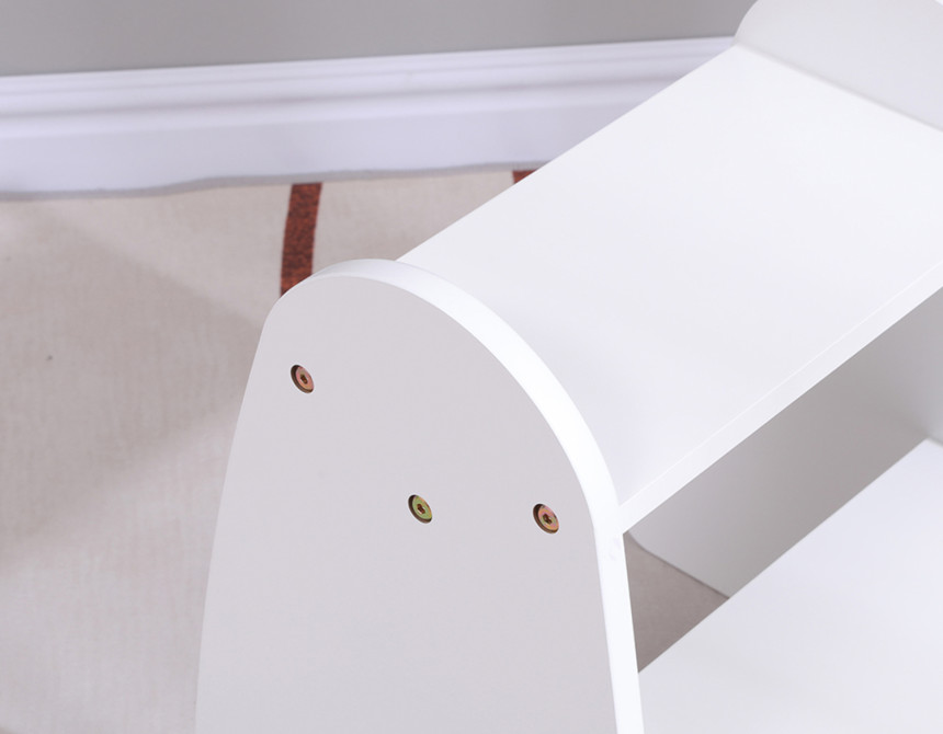 ΠΑΙΔΙΚΗ ΣΚΑΛΑ/ΣΚΑΜΠΟ RICKI HM18340.03 MDF & ΚΟΝΤΡΑΠΛΑΚΕ ΛΕΥΚΟ 33x43.5x40.5Υεκ