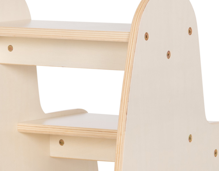 ΠΑΙΔΙΚΗ ΣΚΑΛΑ/ΣΚΑΜΠΟ RICKI HM18340.01 MDF & ΚΟΝΤΡΑΠΛΑΚΕ ΦΥΣΙΚΟ 33x43.5x40.5Υεκ