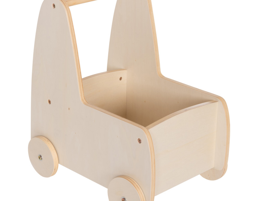 ΠΑΙΔΙΚΟ ΤΡΟΛΕΥ/ΚΑΡΟΤΣΑΚΙ RICKI HM18341.01 MDF & ΚΟΝΤΡΑΠΛΑΚΕ ΦΥΣΙΚΟ 33x45x50Υεκ
