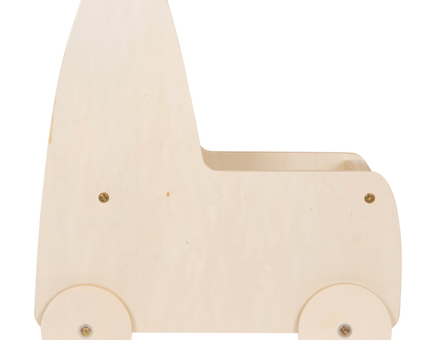 ΠΑΙΔΙΚΟ ΤΡΟΛΕΥ/ΚΑΡΟΤΣΑΚΙ RICKI HM18341.01 MDF & ΚΟΝΤΡΑΠΛΑΚΕ ΦΥΣΙΚΟ 33x45x50Υεκ