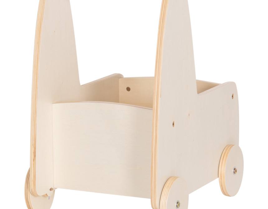 ΠΑΙΔΙΚΟ ΤΡΟΛΕΥ/ΚΑΡΟΤΣΑΚΙ RICKI HM18341.01 MDF & ΚΟΝΤΡΑΠΛΑΚΕ ΦΥΣΙΚΟ 33x45x50Υεκ