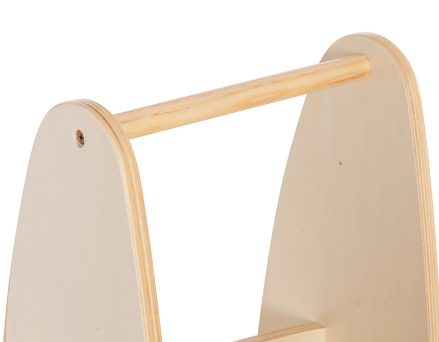 ΠΑΙΔΙΚΟ ΤΡΟΛΕΥ/ΚΑΡΟΤΣΑΚΙ RICKI HM18341.01 MDF & ΚΟΝΤΡΑΠΛΑΚΕ ΦΥΣΙΚΟ 33x45x50Υεκ