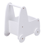 ΠΑΙΔΙΚΟ ΤΡΟΛΕΥ/ΚΑΡΟΤΣΑΚΙ RICKI HM18341.03 MDF & ΚΟΝΤΡΑΠΛΑΚΕ ΛΕΥΚΟ 33x45x50Υεκ