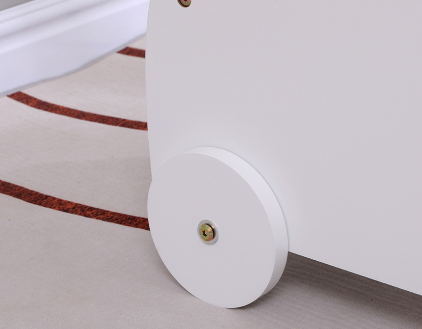 ΠΑΙΔΙΚΟ ΤΡΟΛΕΥ/ΚΑΡΟΤΣΑΚΙ RICKI HM18341.03 MDF & ΚΟΝΤΡΑΠΛΑΚΕ ΛΕΥΚΟ 33x45x50Υεκ