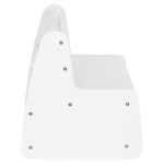 ΠΑΓΚΑΚΙ ΠΑΙΔΙΚΟ ΜΕ ΑΠΟΘ.ΧΩΡΟ RICKI HM18342.03 MDF & ΚΟΝΤΡΑΠΛΑΚΕ ΛΕΥΚΟ 63x43x47Υεκ