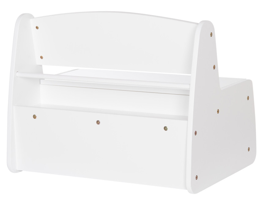 ΠΑΓΚΑΚΙ ΠΑΙΔΙΚΟ ΜΕ ΑΠΟΘ.ΧΩΡΟ RICKI HM18342.03 MDF & ΚΟΝΤΡΑΠΛΑΚΕ ΛΕΥΚΟ 63x43x47Υεκ