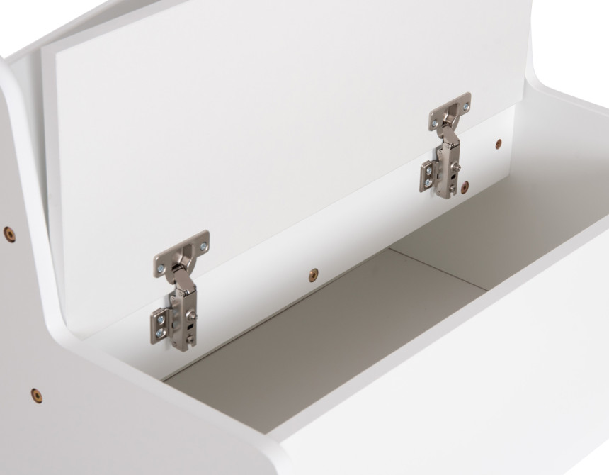 ΠΑΓΚΑΚΙ ΠΑΙΔΙΚΟ ΜΕ ΑΠΟΘ.ΧΩΡΟ RICKI HM18342.03 MDF & ΚΟΝΤΡΑΠΛΑΚΕ ΛΕΥΚΟ 63x43x47Υεκ