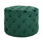 ΣΚΑΜΠΟ KASSIE ΚΥΠΑΡΙΣΣΙ ΒΕΛΟΥΔΟ ΤΥΠΟΥ CHESTERFIELD HM8406.03 Φ60x43Υ εκ.
