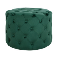 ΣΚΑΜΠΟ KASSIE ΚΥΠΑΡΙΣΣΙ ΒΕΛΟΥΔΟ ΤΥΠΟΥ CHESTERFIELD HM8406.03 Φ60x43Υ εκ.