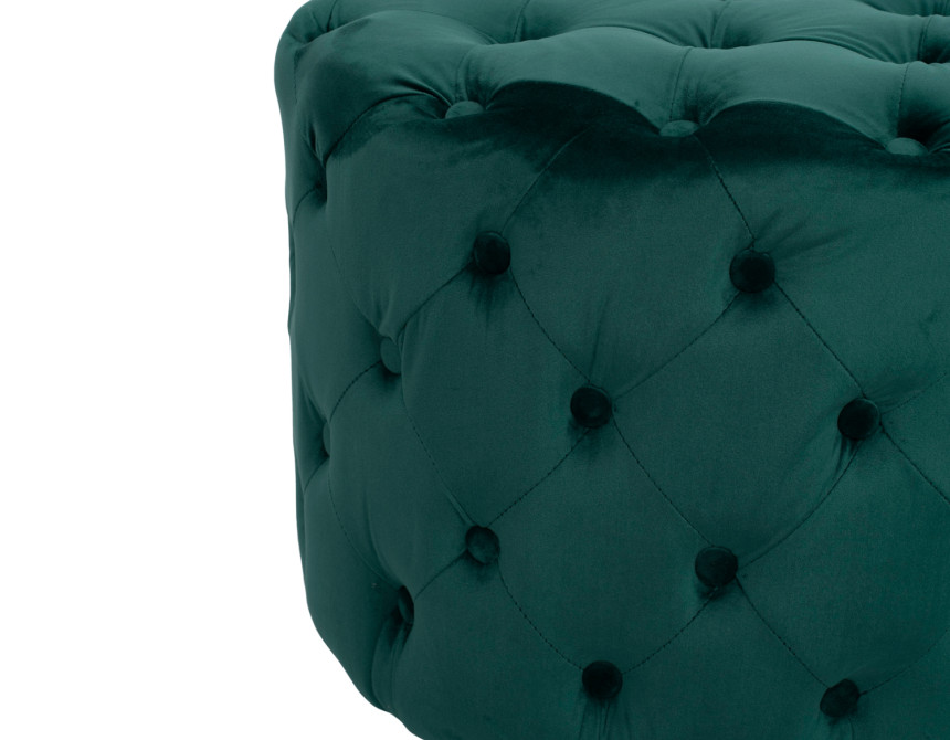 ΣΚΑΜΠΟ KASSIE ΚΥΠΑΡΙΣΣΙ ΒΕΛΟΥΔΟ ΤΥΠΟΥ CHESTERFIELD HM8406.03 Φ60x43Υ εκ.