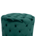 ΣΚΑΜΠΟ KASSIE ΚΥΠΑΡΙΣΣΙ ΒΕΛΟΥΔΟ ΤΥΠΟΥ CHESTERFIELD HM8406.03 Φ60x43Υ εκ.