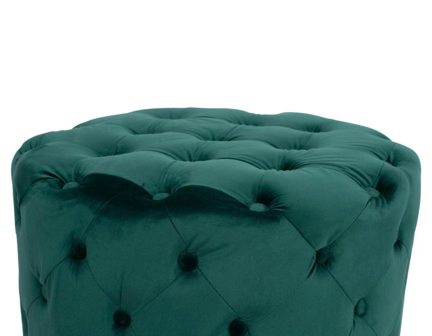 ΣΚΑΜΠΟ KASSIE ΚΥΠΑΡΙΣΣΙ ΒΕΛΟΥΔΟ ΤΥΠΟΥ CHESTERFIELD HM8406.03 Φ60x43Υ εκ.