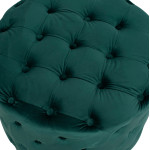 ΣΚΑΜΠΟ KASSIE ΚΥΠΑΡΙΣΣΙ ΒΕΛΟΥΔΟ ΤΥΠΟΥ CHESTERFIELD HM8406.03 Φ60x43Υ εκ.