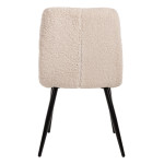 ΚΑΡΕΚΛΑ SHELLY HM8590.02 ΛΕΥΚΟ TEDDY ΥΦΑΣΜΑ ME ΜΕΤΑΛΛΙΚΑ ΜΑΥΡΑ ΠΟΔΙΑ 48x64x87Yεκ.