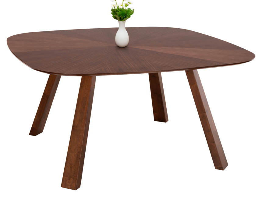 ΤΡΑΠΕΖΙ ΤΡΑΠΕΖΑΡΙΑΣ RINER HM9733 MDF ΜΕ ΚΑΠΛΑΜΑ ΚΑΡΥΔΙΑΣ 150x150x75Υ εκ.