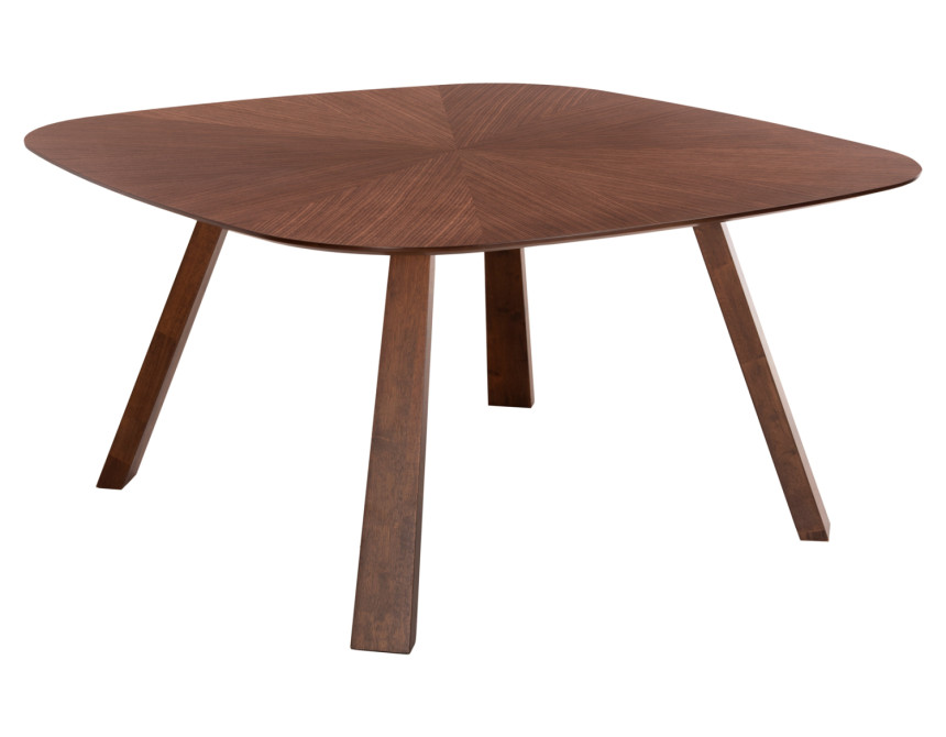 ΤΡΑΠΕΖΙ ΤΡΑΠΕΖΑΡΙΑΣ RINER HM9733 MDF ΜΕ ΚΑΠΛΑΜΑ ΚΑΡΥΔΙΑΣ 150x150x75Υ εκ.