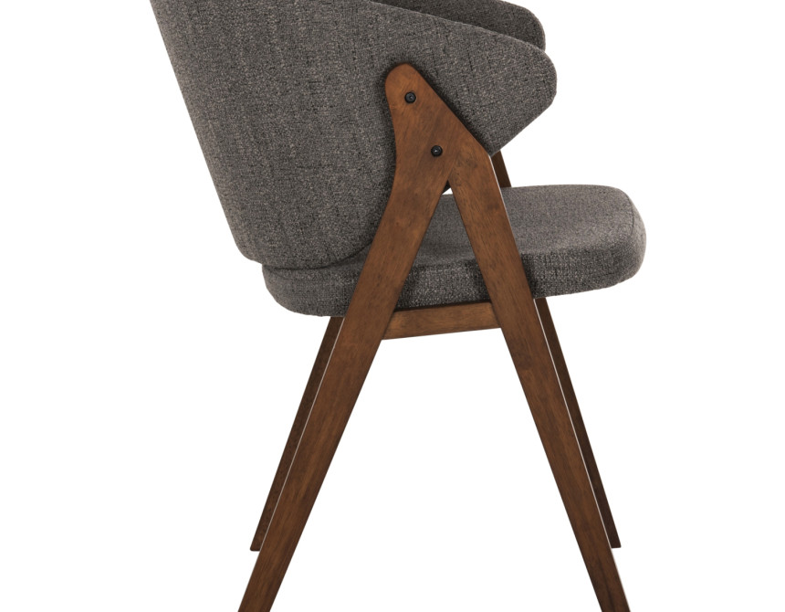 ΚΑΡΕΚΛΑ HANA HM9746.02 RUBBERWOOD ΣΕ ΚΑΡΥΔΙ ΧΡΩΜΑ-ΓΚΡΙ ΥΦΑΣΜΑ 55x60x84Yεκ.