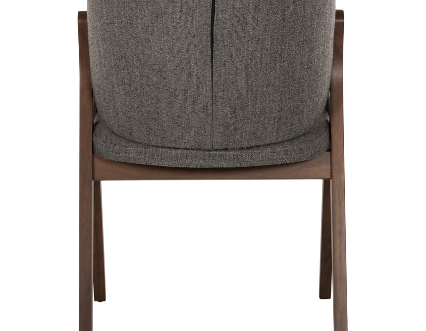 ΚΑΡΕΚΛΑ HANA HM9746.02 RUBBERWOOD ΣΕ ΚΑΡΥΔΙ ΧΡΩΜΑ-ΓΚΡΙ ΥΦΑΣΜΑ 55x60x84Yεκ.