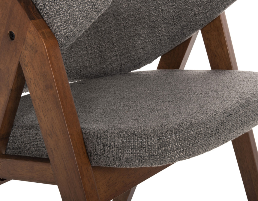 ΚΑΡΕΚΛΑ HANA HM9746.02 RUBBERWOOD ΣΕ ΚΑΡΥΔΙ ΧΡΩΜΑ-ΓΚΡΙ ΥΦΑΣΜΑ 55x60x84Yεκ.