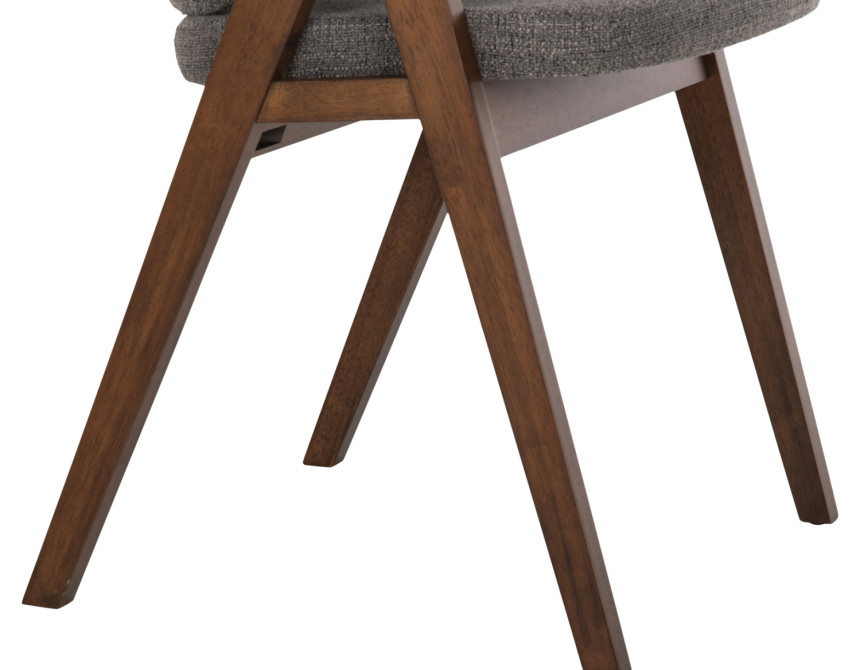ΚΑΡΕΚΛΑ HANA HM9746.02 RUBBERWOOD ΣΕ ΚΑΡΥΔΙ ΧΡΩΜΑ-ΓΚΡΙ ΥΦΑΣΜΑ 55x60x84Yεκ.
