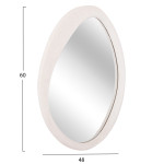 ΚΑΘΡΕΠΤΗΣ ΤΟΙΧΟΥ ΟΒΑΛ ΣΕΙΡΑ SANTORINI HM4513 MDF ΣΕ ΥΠΟΛΕΥΚΟ 90x3,2x60Υεκ