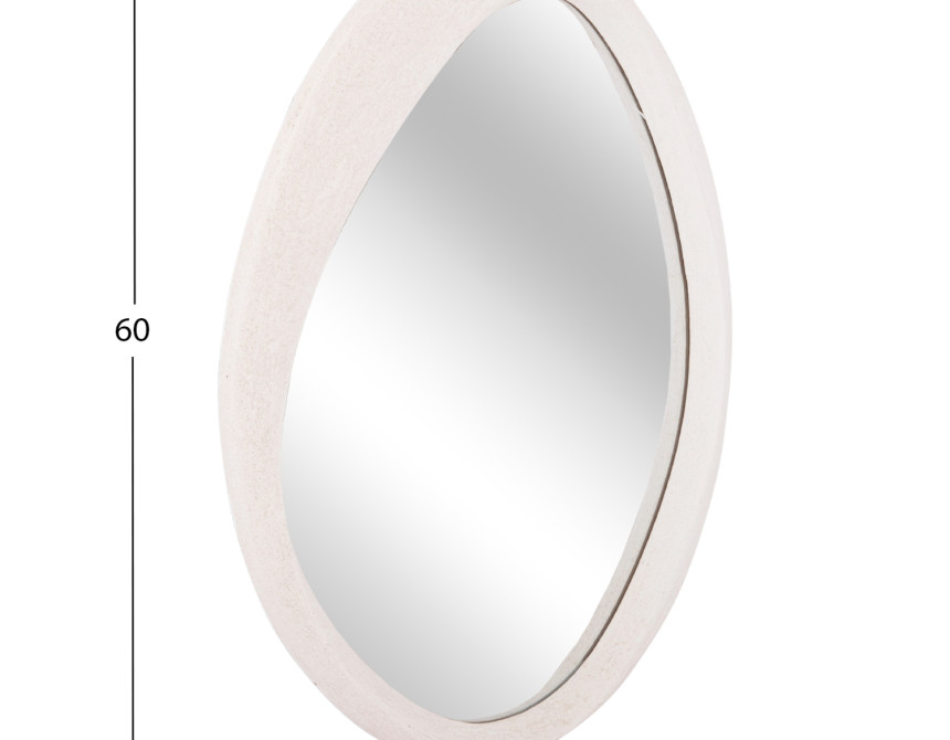 ΚΑΘΡΕΠΤΗΣ ΤΟΙΧΟΥ ΟΒΑΛ ΣΕΙΡΑ SANTORINI HM4513 MDF ΣΕ ΥΠΟΛΕΥΚΟ 90x3,2x60Υεκ