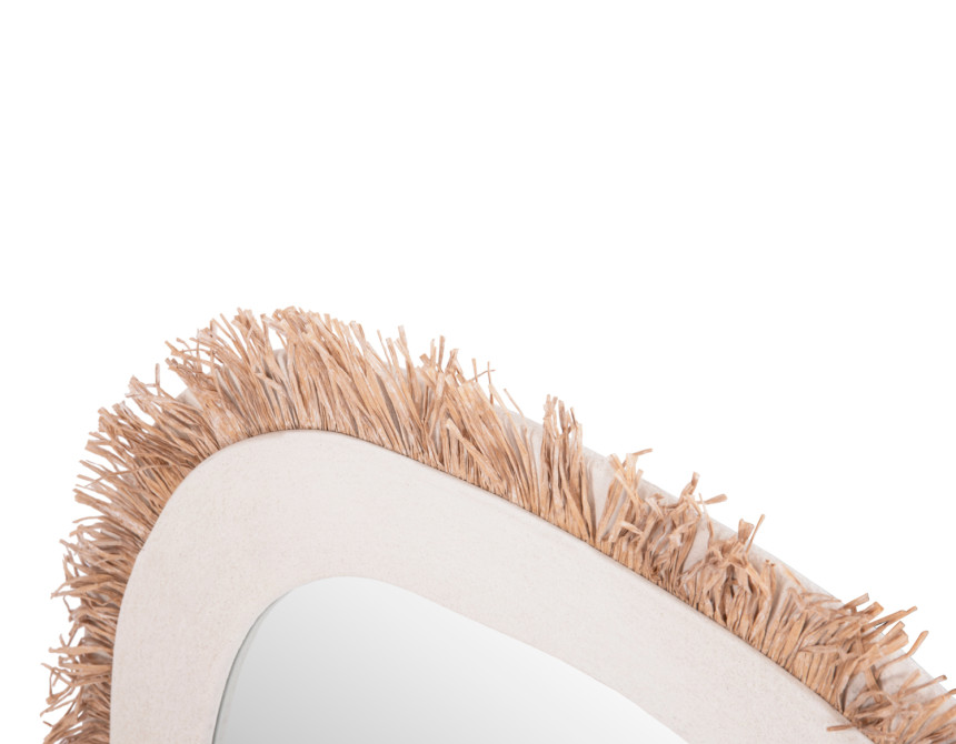 ΚΑΘΡΕΠΤΗΣ ΤΟΙΧΟΥ ΣΕΙΡΑ SANTORINI HM4527 MDF ΥΠΟΛΕΥΚΟ-ΔΙΑΚΟΣΜΗΣΗ ΣΕ ΜΠΕΖ 78x1,8x78Υεκ.