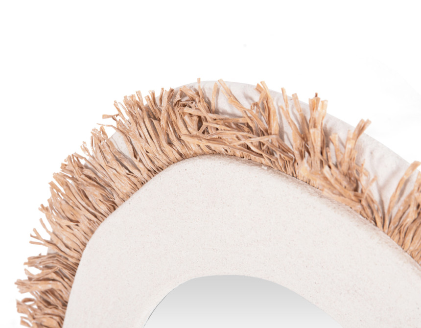 ΚΑΘΡΕΠΤΗΣ ΤΟΙΧΟΥ ΣΕΙΡΑ SANTORINI HM4528 MDF ΥΠΟΛΕΥΚΟ-ΔΙΑΚΟΣΜΗΣΗ ΣΕ ΜΠΕΖ 60x2x80Υεκ.