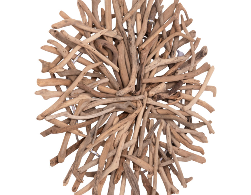 ΔΙΑΚΟΣΜΗΤΙΚΗ ΑΠΛΙΚΑ ΤΟΙΧΟΥ DREAMER HM4422 DRIFTWOOD ΜΕ ΤΑΙΝΙΑ LED Φ90x7(πάχος)εκ.