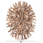 ΔΙΑΚΟΣΜΗΤΙΚΗ ΑΠΛΙΚΑ ΤΟΙΧΟΥ DREAMER HM4422 DRIFTWOOD ΜΕ ΤΑΙΝΙΑ LED Φ90x7(πάχος)εκ.