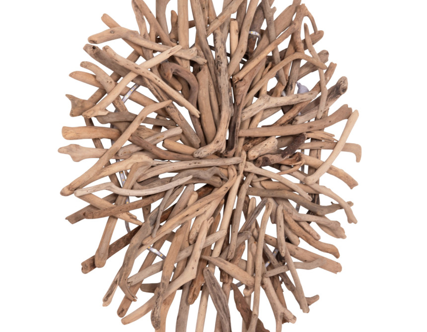 ΔΙΑΚΟΣΜΗΤΙΚΗ ΑΠΛΙΚΑ ΤΟΙΧΟΥ DREAMER HM4422 DRIFTWOOD ΜΕ ΤΑΙΝΙΑ LED Φ90x7(πάχος)εκ.