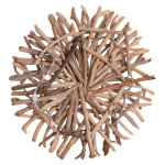 ΔΙΑΚΟΣΜΗΤΙΚΗ ΑΠΛΙΚΑ ΤΟΙΧΟΥ DREAMER HM4422 DRIFTWOOD ΜΕ ΤΑΙΝΙΑ LED Φ90x7(πάχος)εκ.