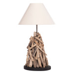 ΕΠΙΤΡΑΠΕΖΙΟ ΦΩΤΙΣΤΙΚΟ TWIGGY HM4423 DRIFTWOOD & ΛΕΥΚΟ ΚΑΠΕΛΟ Φ25x55Υεκ.