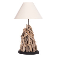 ΕΠΙΤΡΑΠΕΖΙΟ ΦΩΤΙΣΤΙΚΟ TWIGGY HM4423 DRIFTWOOD & ΛΕΥΚΟ ΚΑΠΕΛΟ Φ25x55Υεκ.