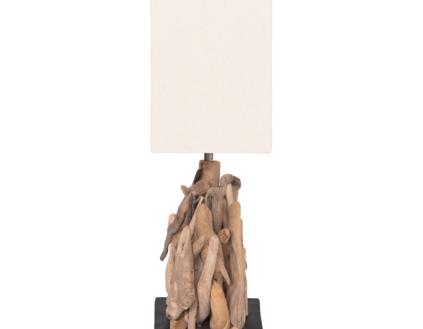 ΕΠΙΤΡΑΠΕΖΙΟ ΟΡΘΟΓΩΝΙΟ ΦΩΤΙΣΤΙΚΟ TWIGGY HM4424 DRIFTWOOD & ΛΕΥΚΟ ΚΑΠΕΛΟ 35x14x50Υεκ.