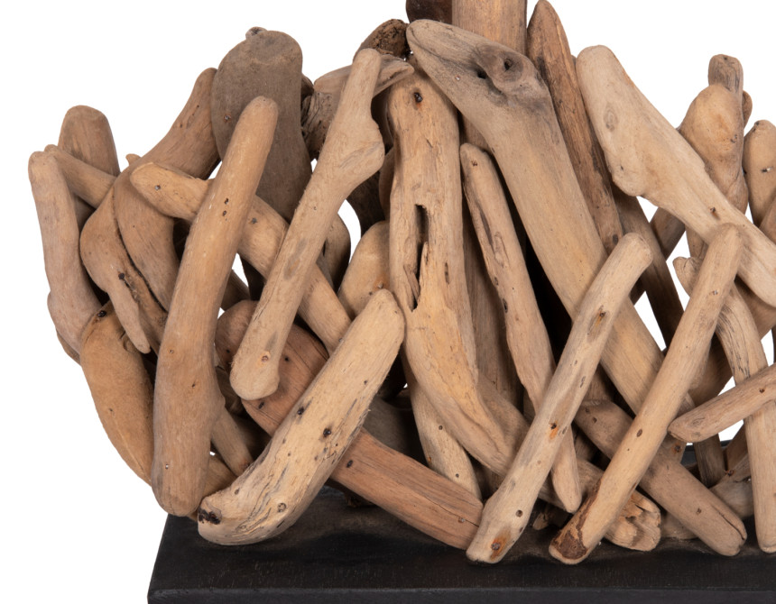 ΕΠΙΤΡΑΠΕΖΙΟ ΟΡΘΟΓΩΝΙΟ ΦΩΤΙΣΤΙΚΟ TWIGGY HM4424 DRIFTWOOD & ΛΕΥΚΟ ΚΑΠΕΛΟ 35x14x50Υεκ.