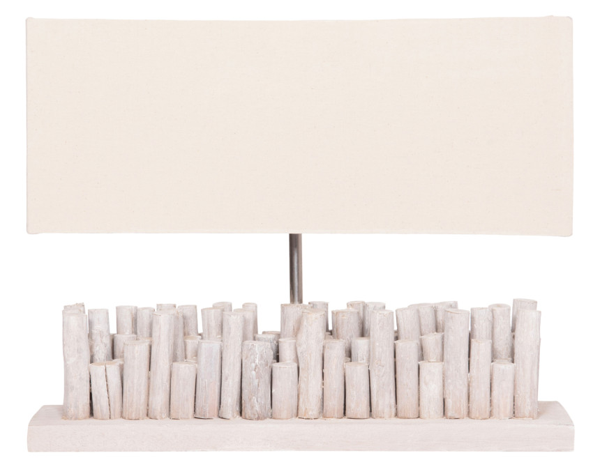 ΕΠΙΤΡΑΠΕΖΙΟ ΦΩΤΙΣΤΙΚΟ TWIGGY HM4426 DRIFTWOOD & ΚΑΠΕΛΟ ΣΕ ΛΕΥΚΟ 50,5x16,5x40Υεκ.
