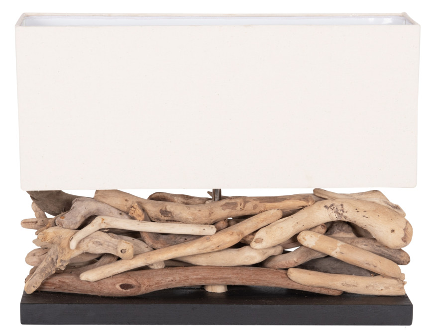 ΕΠΙΤΡΑΠΕΖΙΟ ΟΡΘΟΓΩΝΙΟ ΦΩΤΙΣΤΙΚΟ TWIGGY HM4432 DRIFTWOOD & ΛΕΥΚΟ ΚΑΠΕΛΟ 50x16,5x38Υεκ.
