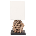 ΕΠΙΤΡΑΠΕΖΙΟ ΟΡΘΟΓΩΝΙΟ ΦΩΤΙΣΤΙΚΟ TWIGGY HM4432 DRIFTWOOD & ΛΕΥΚΟ ΚΑΠΕΛΟ 50x16,5x38Υεκ.