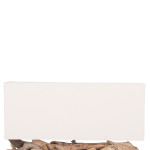 ΕΠΙΤΡΑΠΕΖΙΟ ΟΡΘΟΓΩΝΙΟ ΦΩΤΙΣΤΙΚΟ TWIGGY HM4432 DRIFTWOOD & ΛΕΥΚΟ ΚΑΠΕΛΟ 50x16,5x38Υεκ.